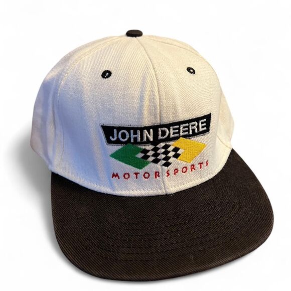 Vintage Deadstock new with tags John Deere Motorsports Chad Little SnapBack - Picture 1 of 6